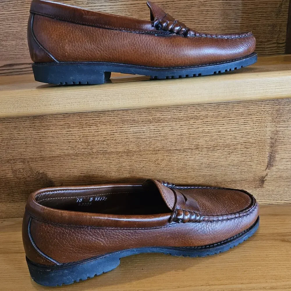 Allen Edmonds Holton Penny Loafer Dress Shoe Mens Sz 10D Leather Brown 42205 USA
